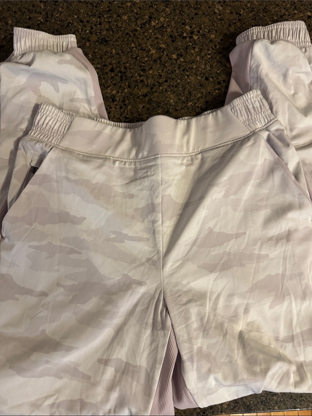 Athleta Lilac Camo  Joggers. Size 6. Super soft!